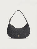 Bolsa Hobo Tommy Hilfiger Monograma Negra