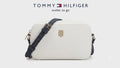 Bolsa Tommy Hilfiguer blanca con azul
