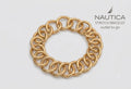 Nautica Pulsera Stretch Eslabones Dorados