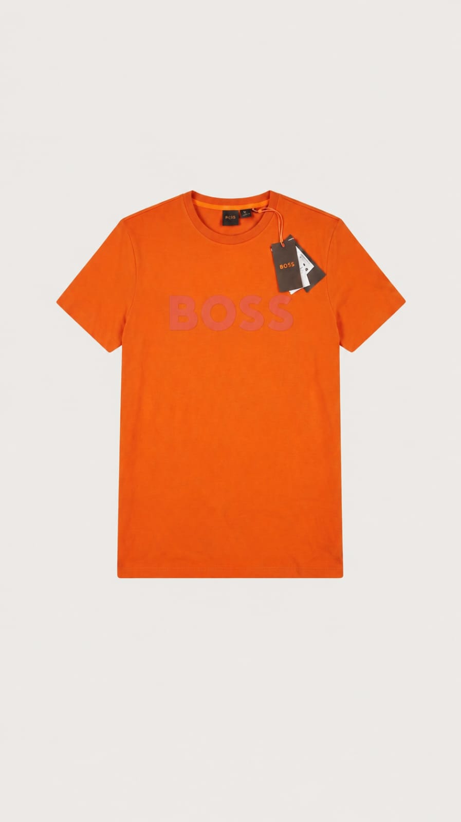 BOSS Playera Naranja Logo Tonal