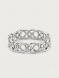 Nautica Pulsera Stretch Eslabones Plateada