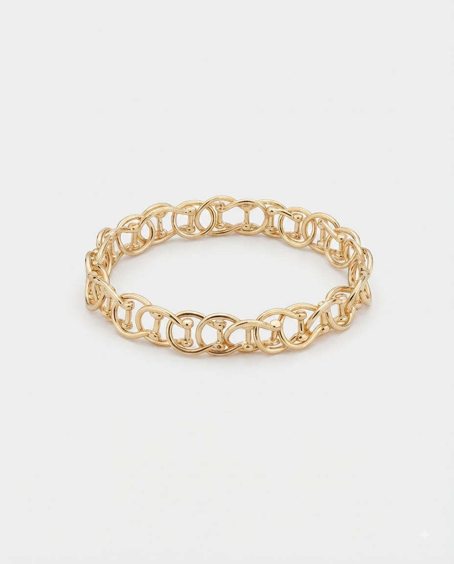Nautica Pulsera Stretch Eslabones Dorados petit