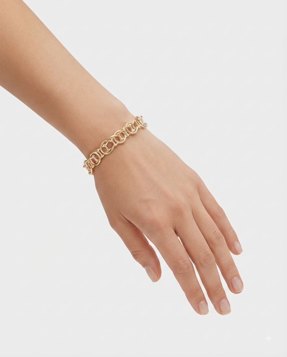 Nautica Pulsera Stretch Eslabones Dorados petit