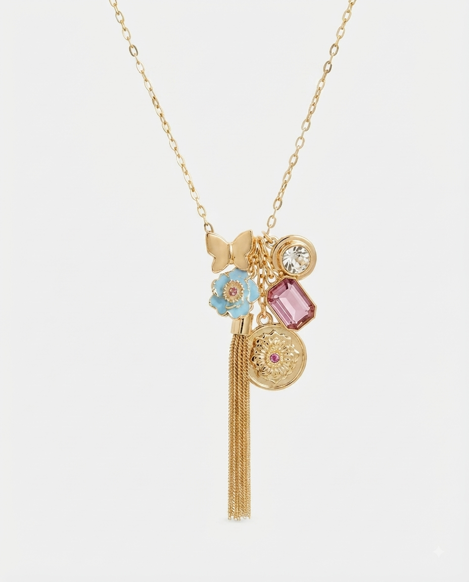 Guess Collar Charms Multicolor Dorado