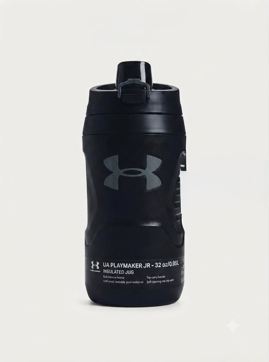 Botella Deportiva Under Armour Playmaker Jug Negra 950 ml