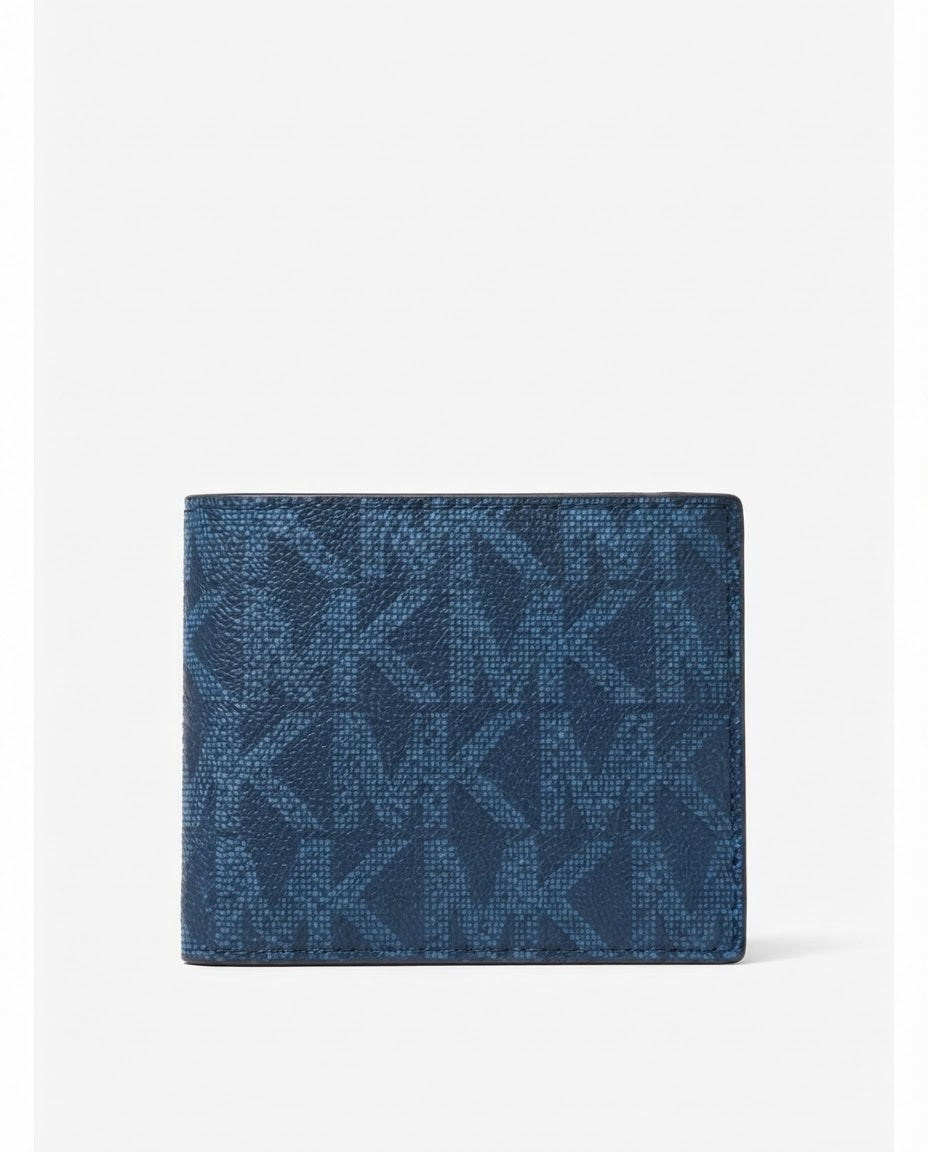 Michael Kors Slim Billfold Wallet para Hombre Color Azul Marino