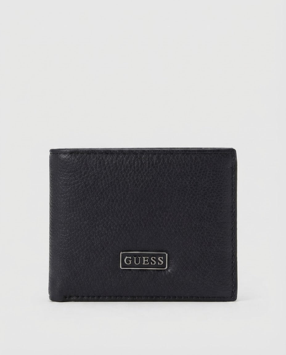 Guess Magnetic Reversible Flex Card Case para Hombre Color Negro
