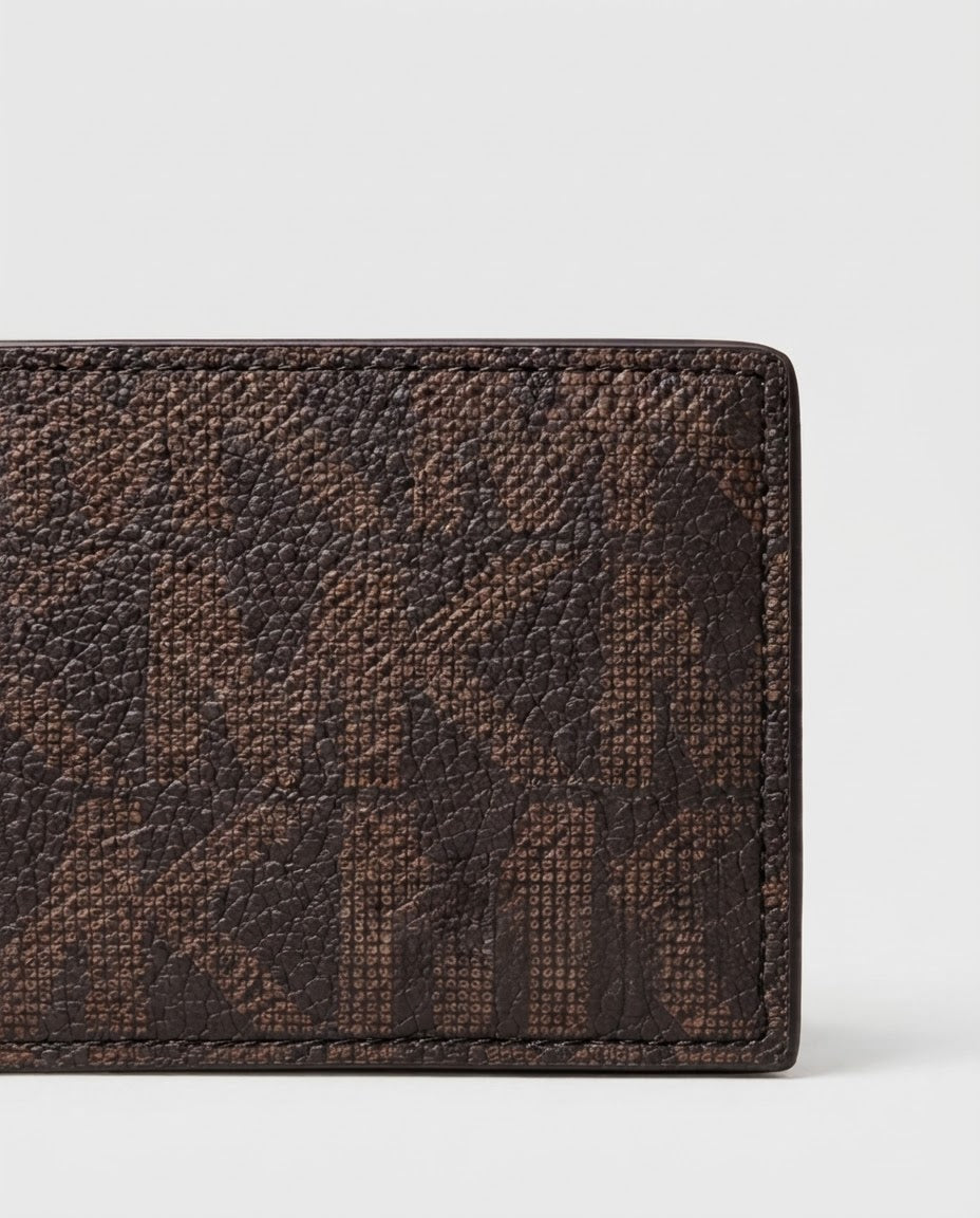 Michael Kors Slim Billfold Wallet para Hombre Color Café