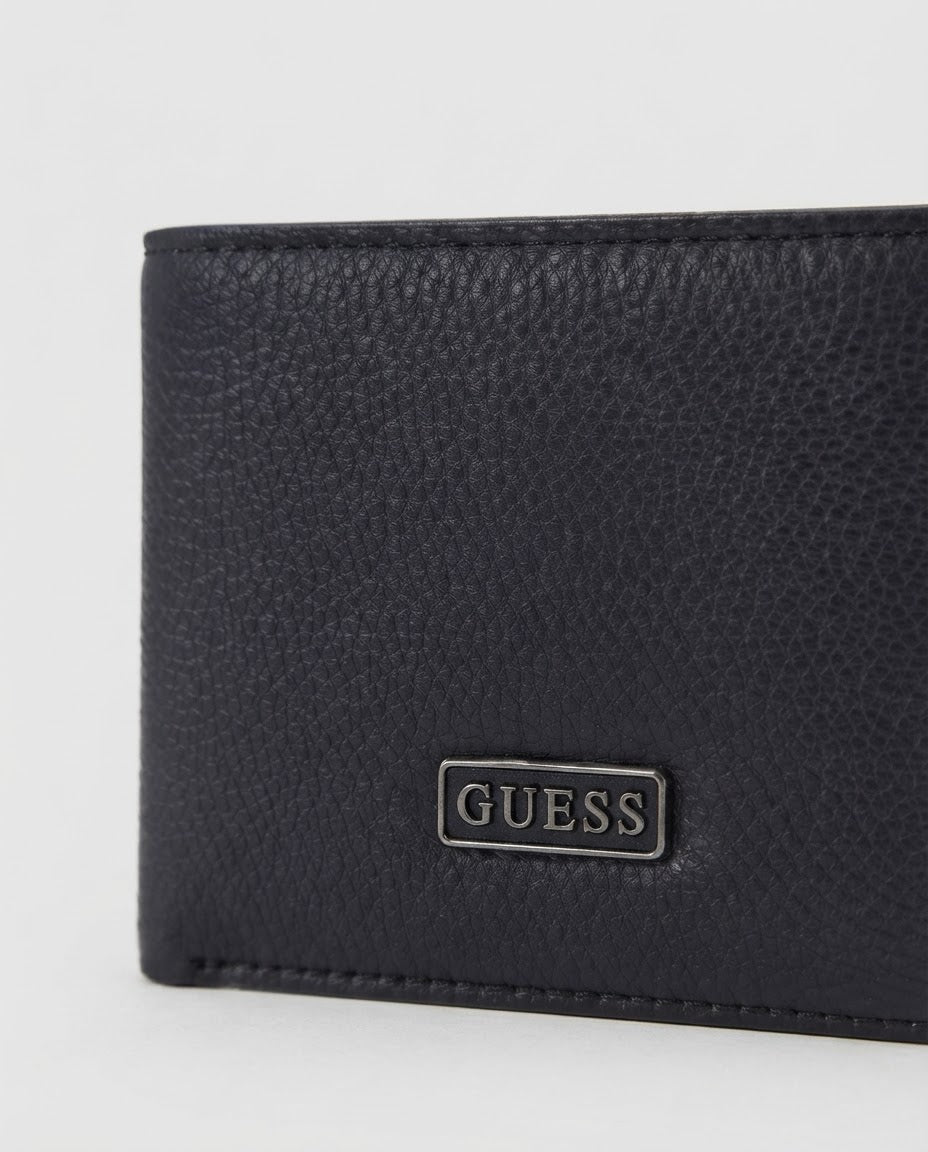 Guess Magnetic Reversible Flex Card Case para Hombre Color Negro