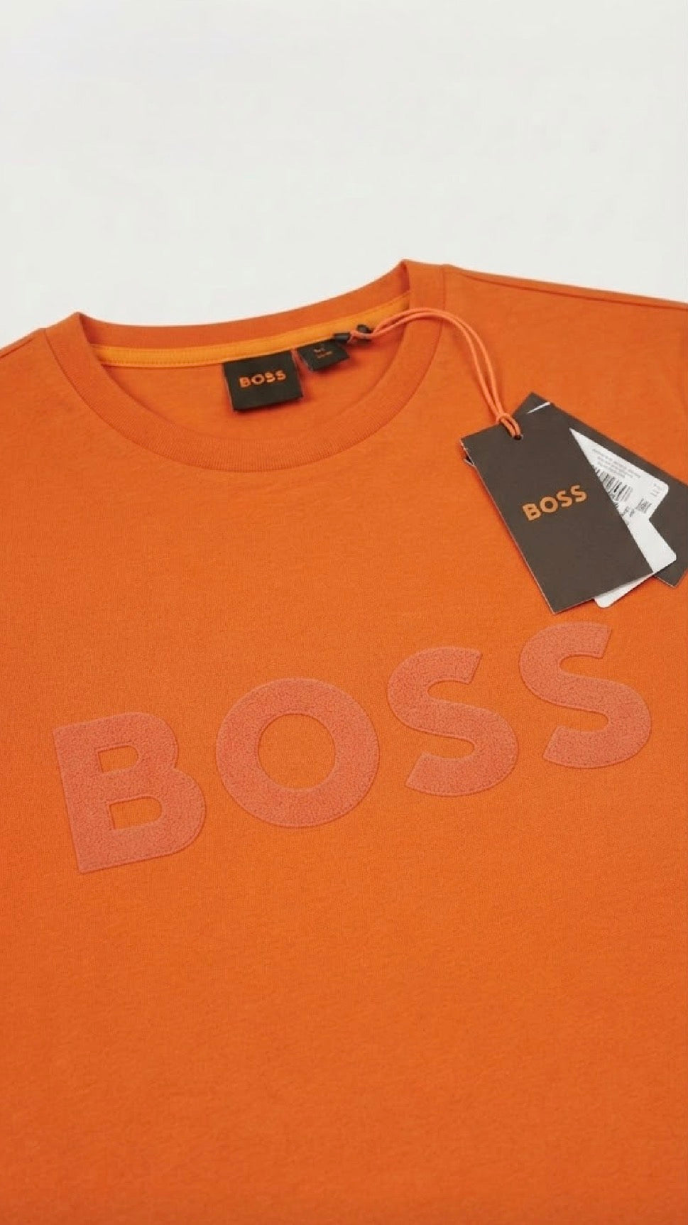 BOSS Playera Naranja Logo Tonal
