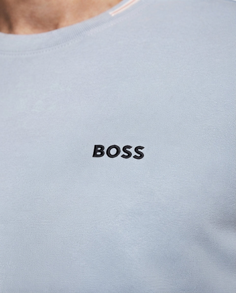 BOSS Playera Azul Claro Logo Pequeño