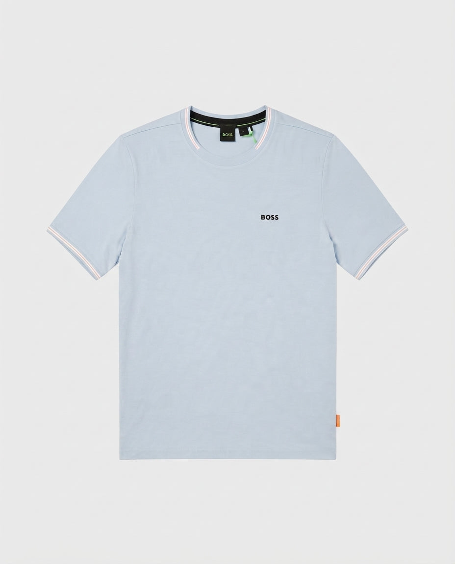 BOSS Playera Azul Claro Logo Pequeño