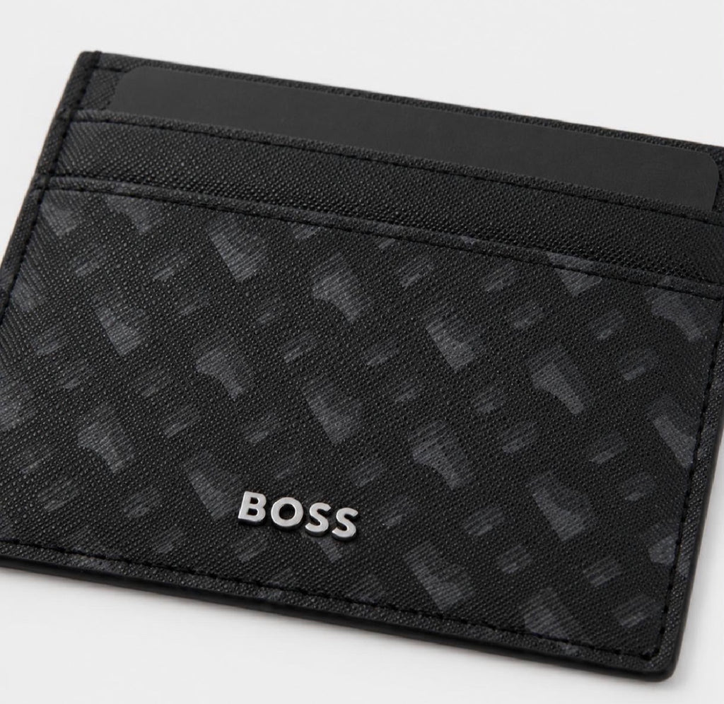 BOSS Tarjetero Negro Camuflaje