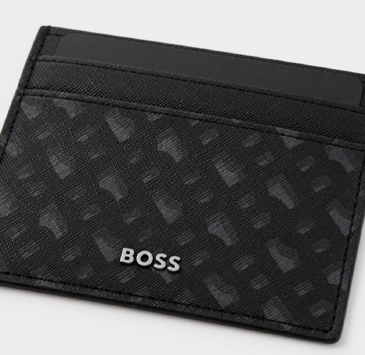 BOSS Tarjetero Negro Camuflaje