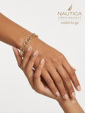 Nautica Pulsera Stretch Eslabones Dorados petit