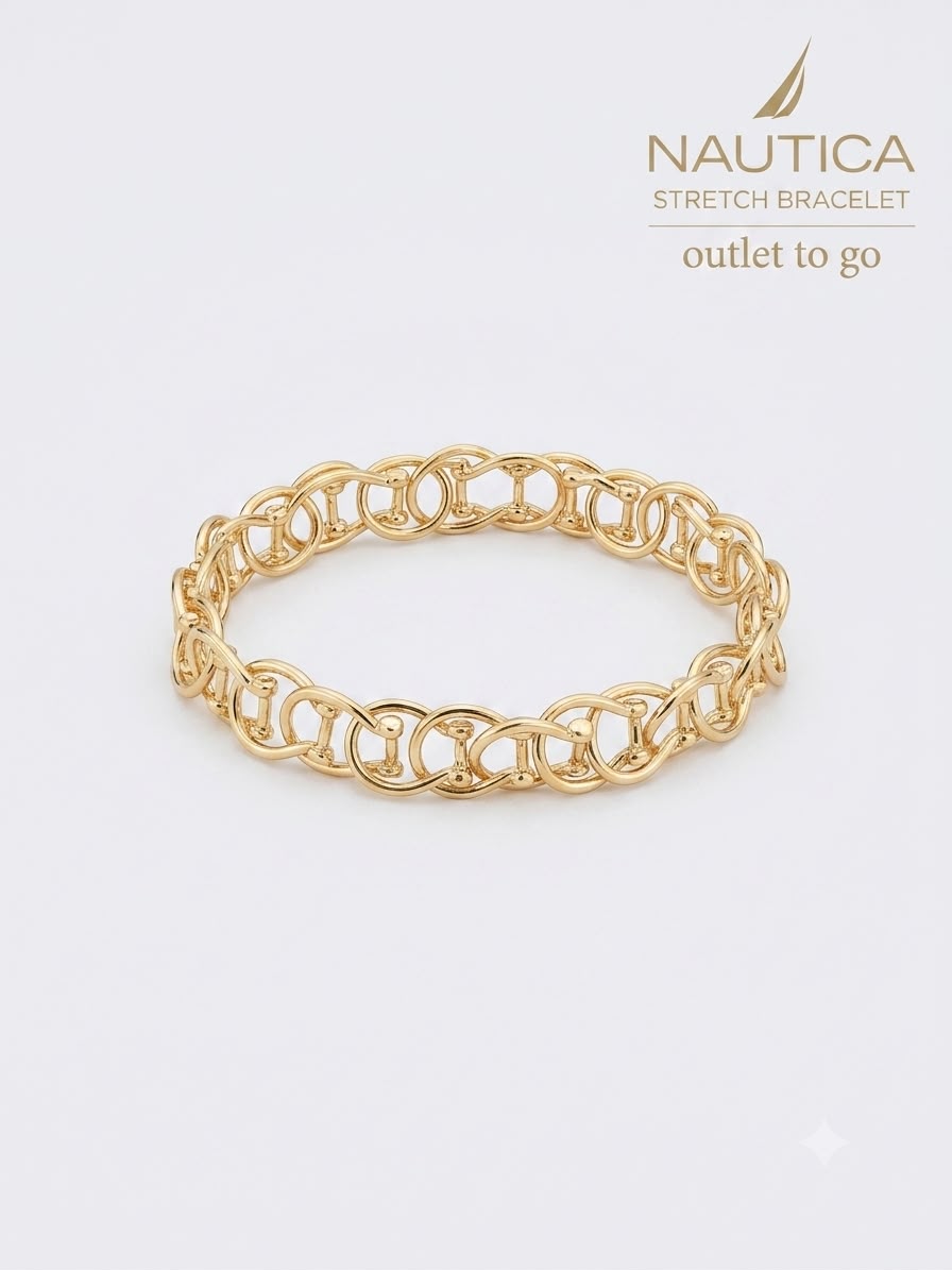 Nautica Pulsera Stretch Eslabones Dorados petit
