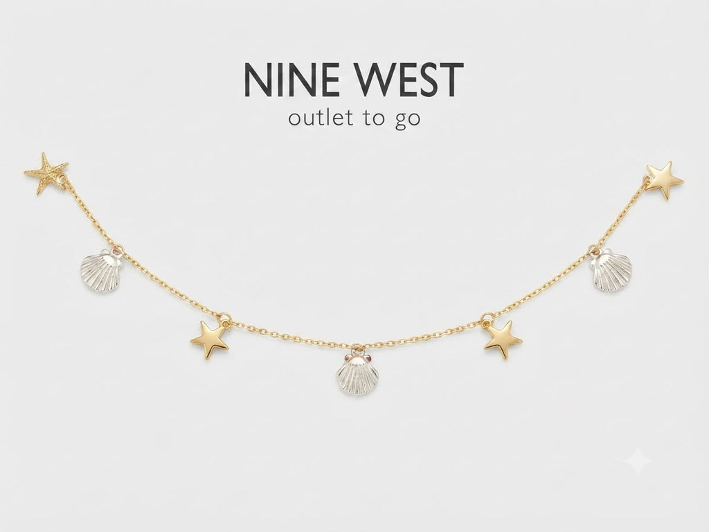 Nine West Pulsera Charms Marinos Dorada