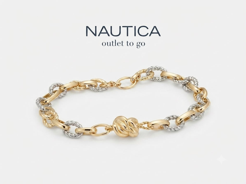 Nautica Pulsera Eslabones Bicolor