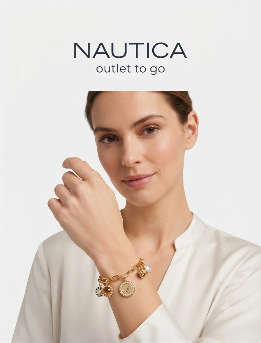 Nautica Pulsera Charms Dorada Colección Náutica