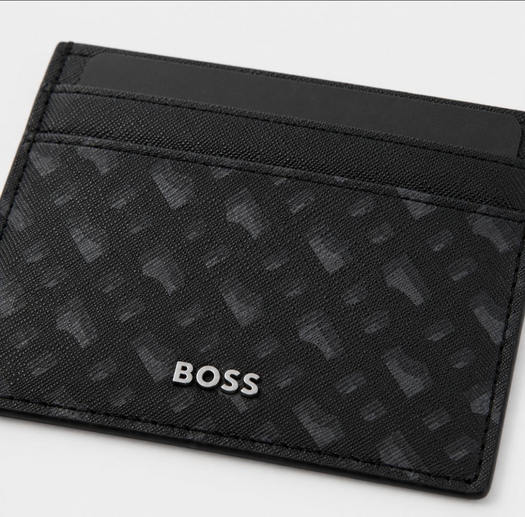 BOSS Tarjetero Negro Camuflaje