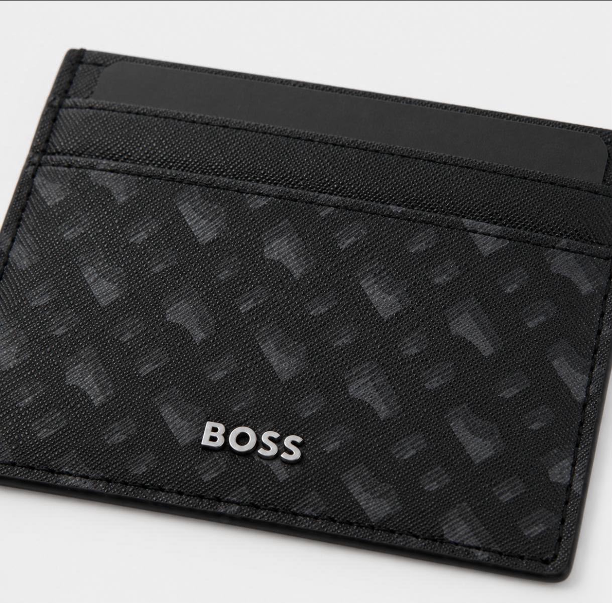BOSS Tarjetero Negro Camuflaje