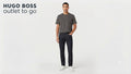 BOSS Playera Gris Logo Pequeño
