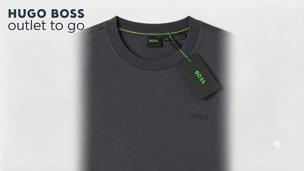 BOSS Playera Gris Logo Pequeño