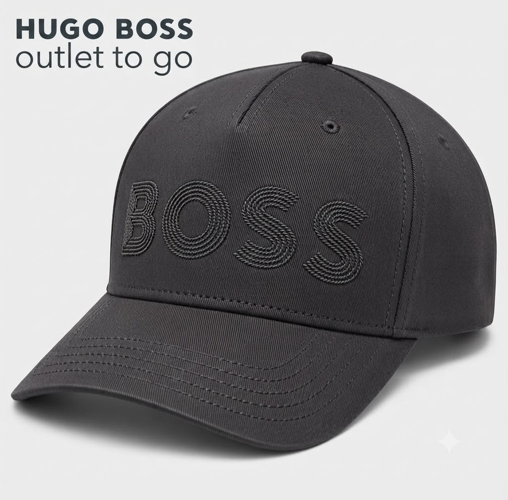 BOSS Gorra Negra Logo Bordado Tonal