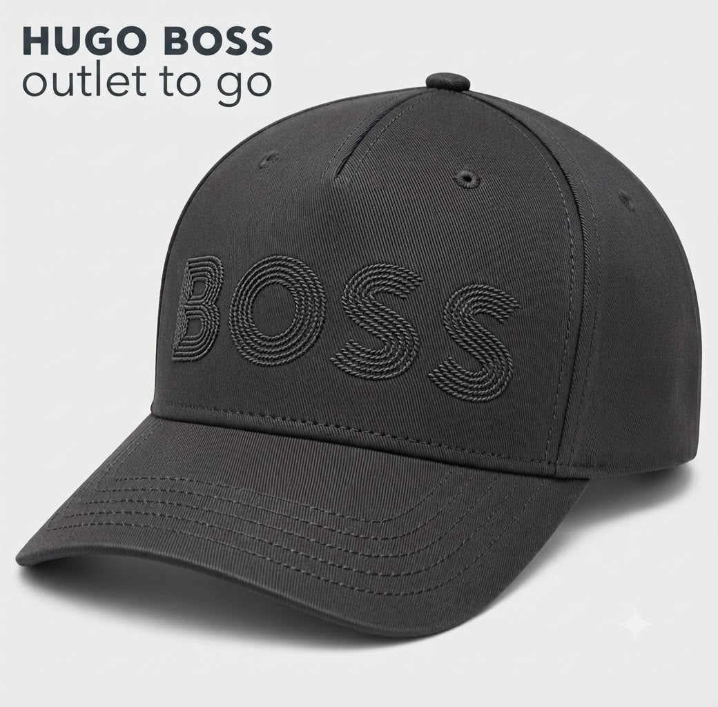 BOSS Gorra Negra Logo Bordado Tonal