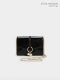 Bolsa Mini Crossbody Steve Madden Negra Charol