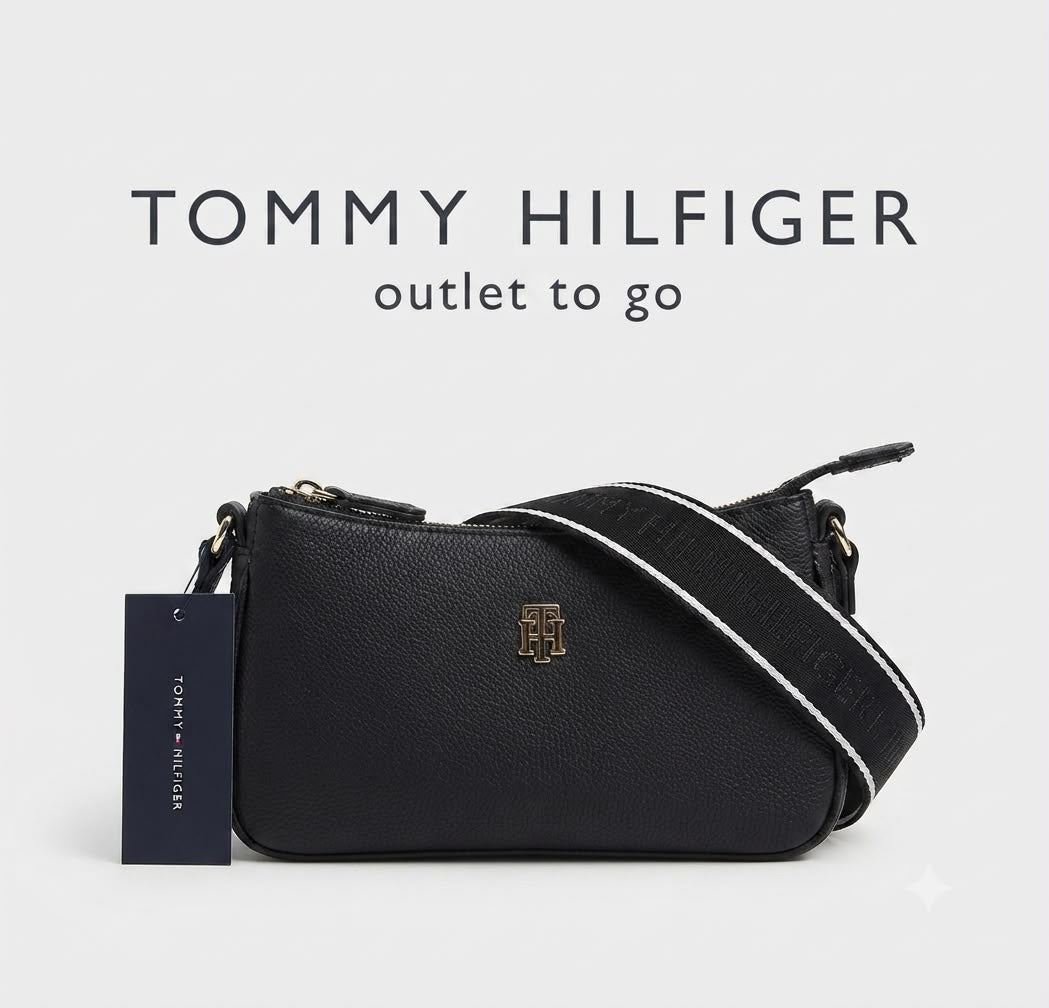 Tommy Hilfiger Bolsa Crossbody Negra Signature
