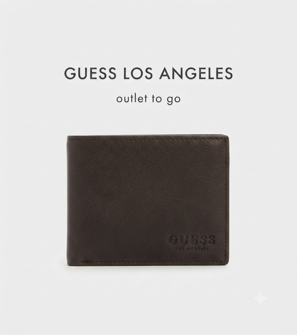 Guess Cartera Bifold para Hombre Color Café