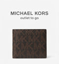 Michael Kors Slim Billfold Wallet para Hombre Color Café