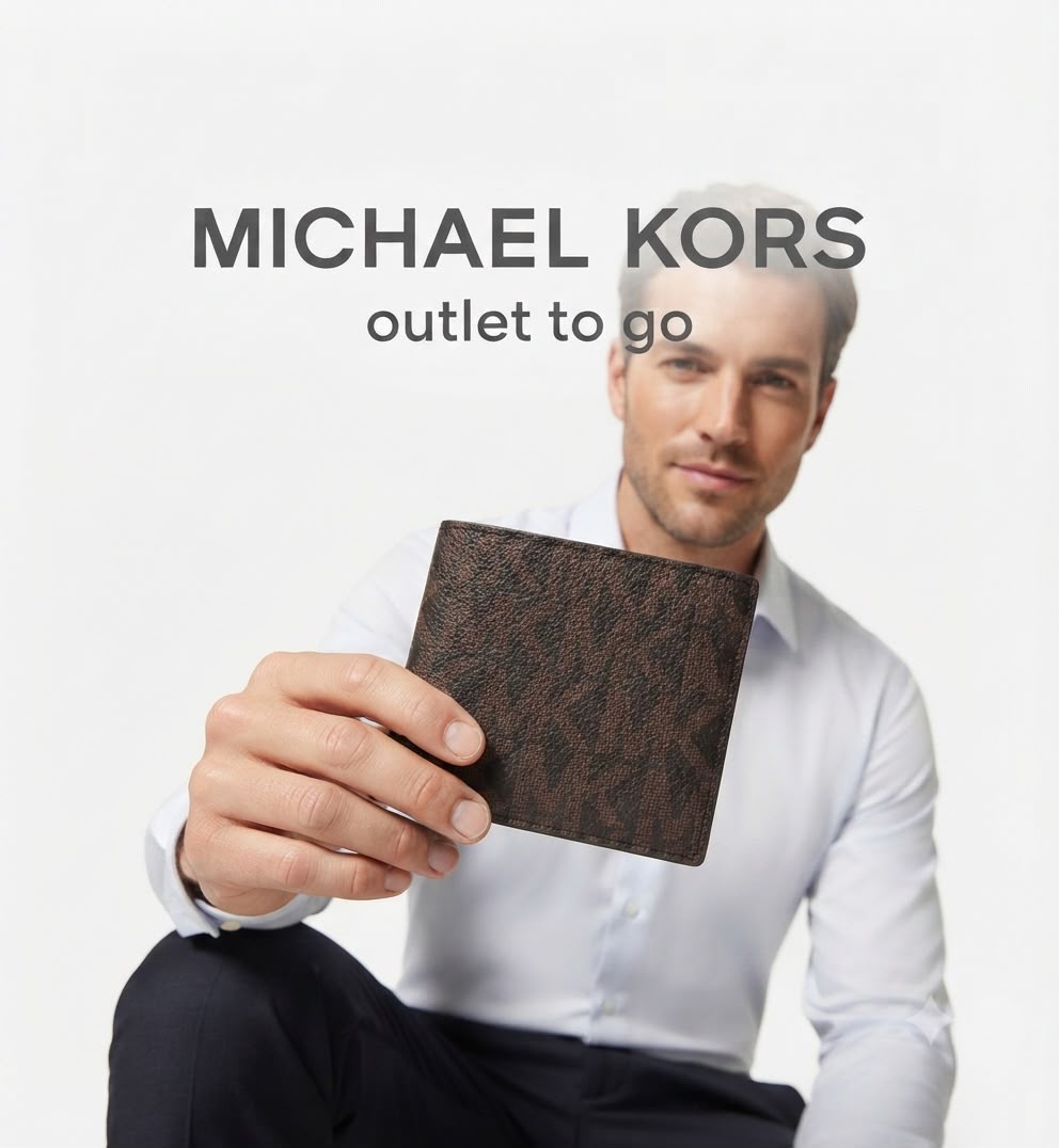 Michael Kors Slim Billfold Wallet para Hombre Color Café