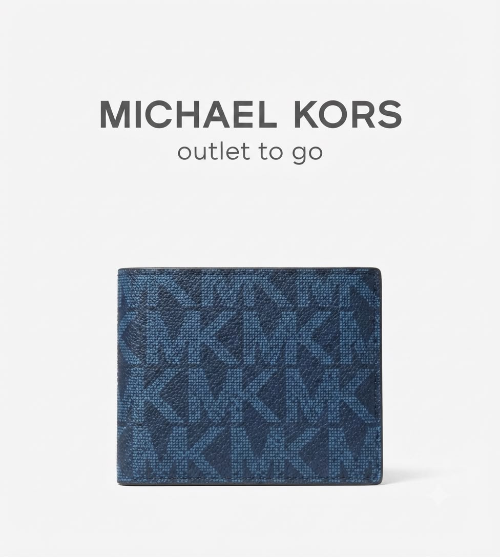 Michael Kors Slim Billfold Wallet para Hombre Color Azul Marino