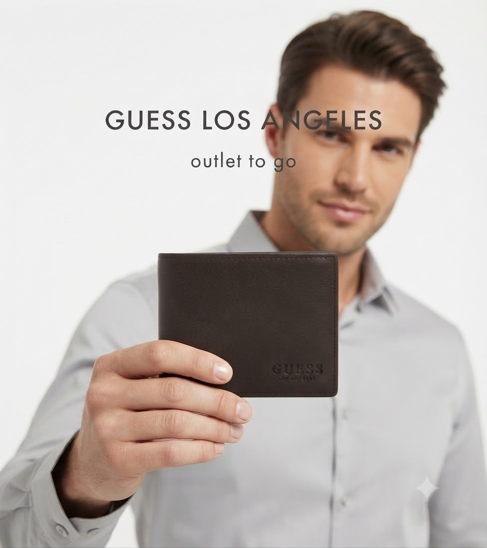 Guess Cartera Bifold para Hombre Color Café
