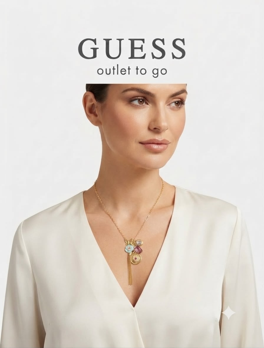 Guess Collar Charms Multicolor Dorado