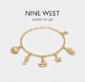 Nine West Tobillera Ocean Dorada Colección Marina