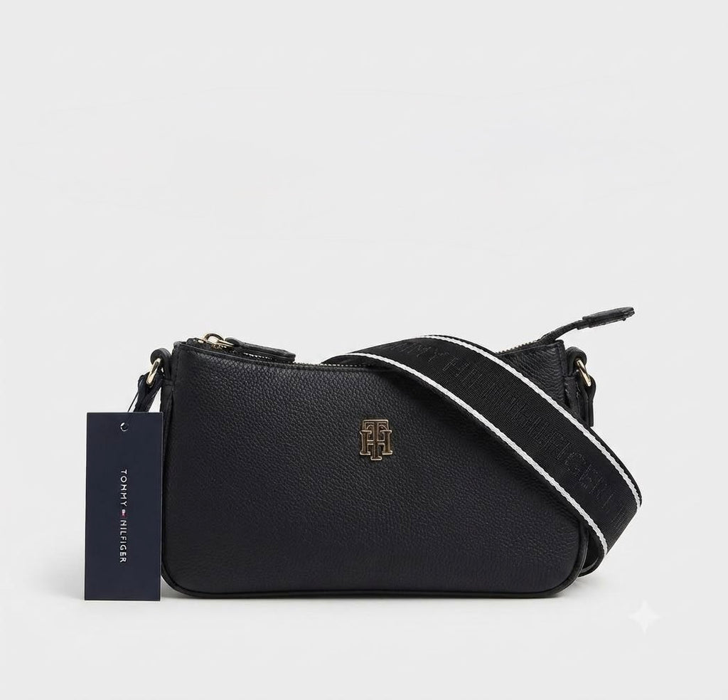 Tommy Hilfiger Bolsa Crossbody Negra Signature