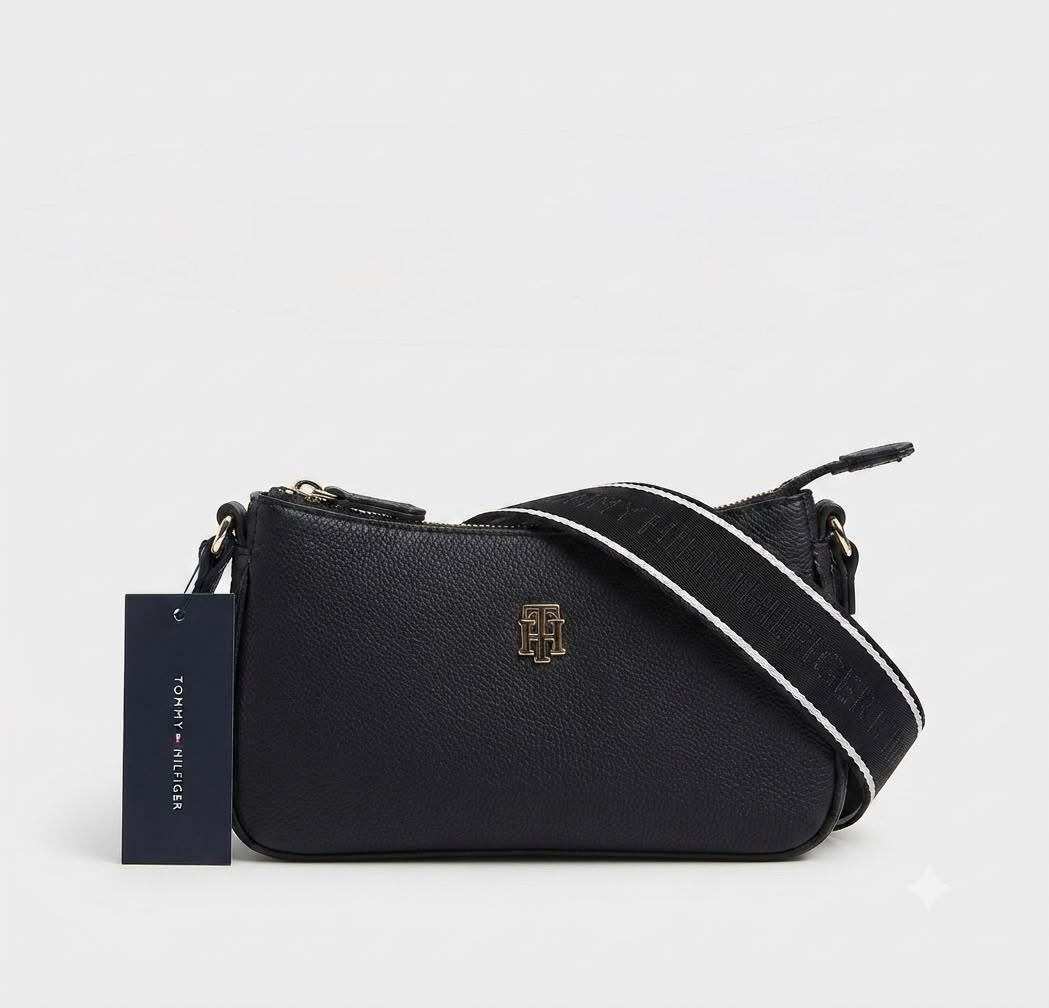 Tommy Hilfiger Bolsa Crossbody Negra Signature