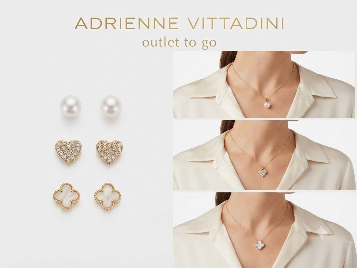 Set de 3 collares y 3 aretes adrienne vittadini diamante