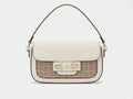 Bolsa de Hombro Anne Klein Blanca con Monograma