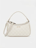 Bolsa Nine West Monograma Crema con Asa y Correa